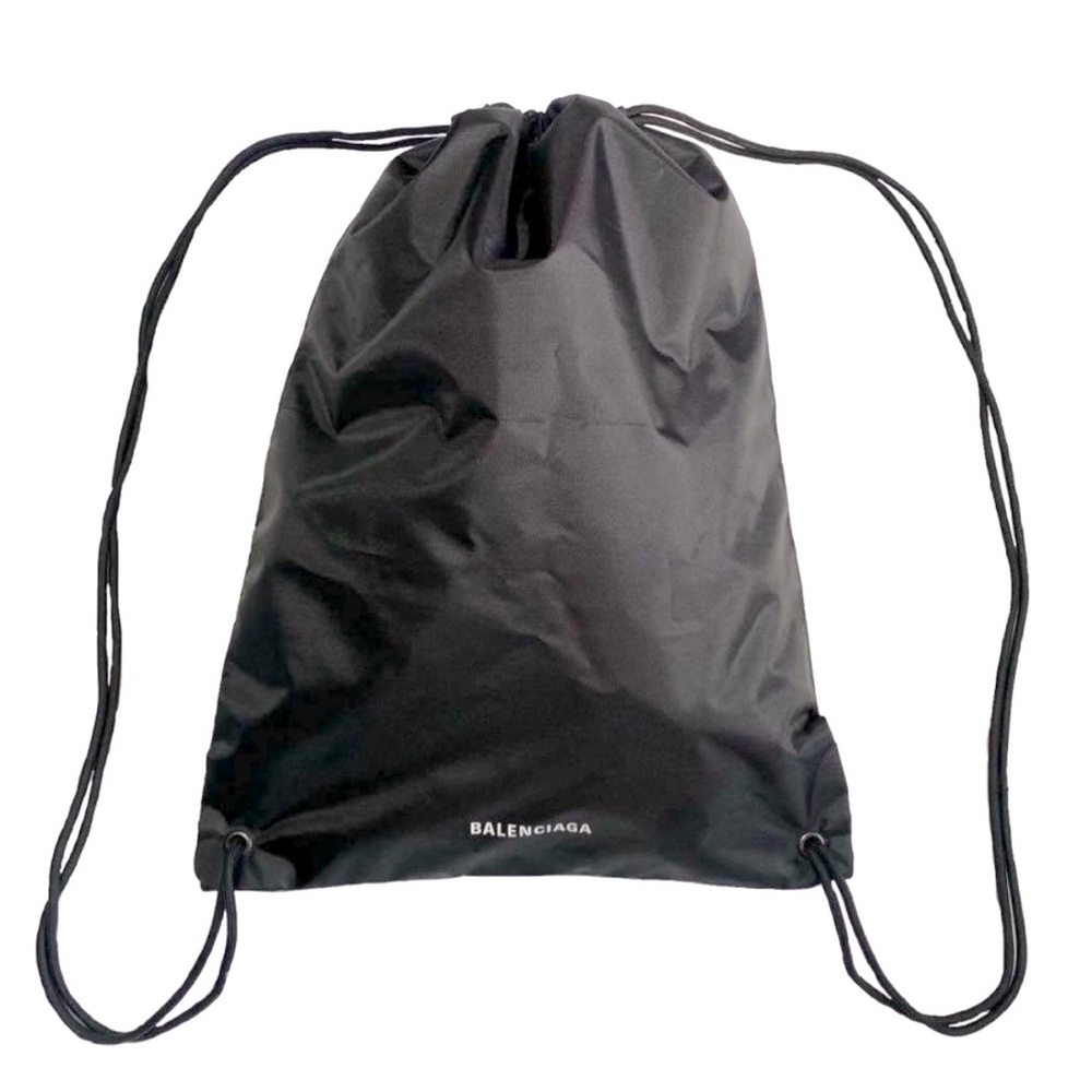 Balenciaga Drawstring Nylon Backpack